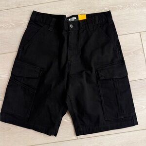 Carhartt Rugged Flex Relaxed Fit Canvas Cargo Work Shorts – Black, Size 34, NWT